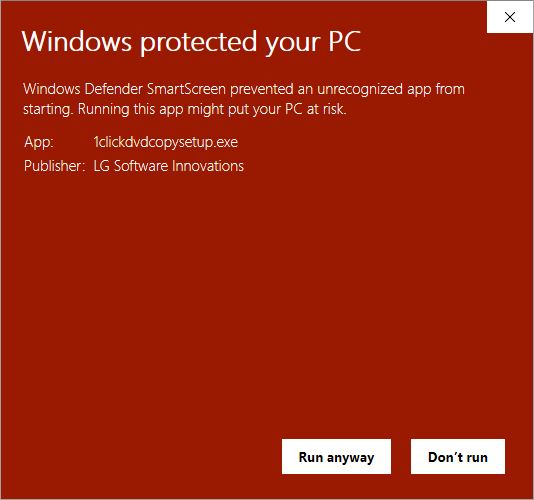 Windows Defender Warning 2