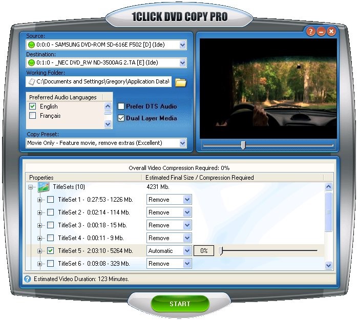 1CLICK DVD COPY - PRO is a fast, easy-to-use software for copying DVD movies.